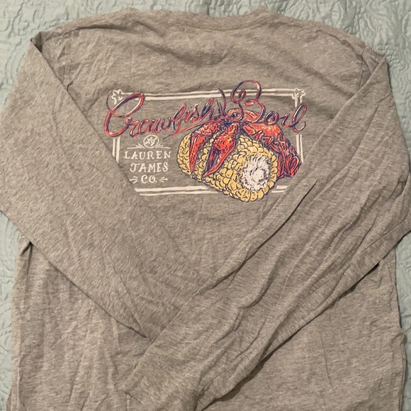 Lauren Jame long sleeve large pocket t-shirt - Picture 2 of 3